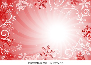 vector illustration of a decorated christmas background
