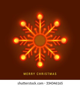  Vector Illustration of decorated Christmas background for Christmas.