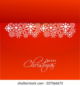 Vector Illustration of decorated Christmas background for Christmas.