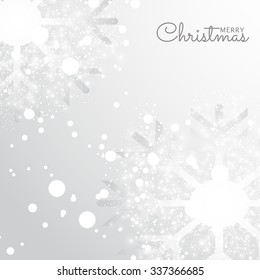 Vector Illustration of decorated Christmas background for Christmas.