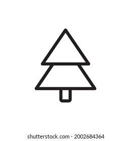 Ilustración vectorial del árbol de navidad decorado en nieve sobre fondo blanco. Pino de flúor verde de navidad, aislado sobre fondo blanco