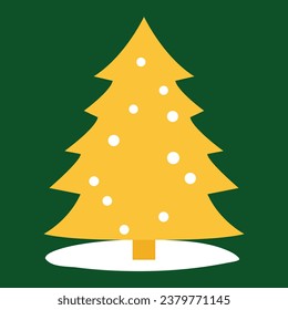 Vector illustration of a decorated Christmas tree
