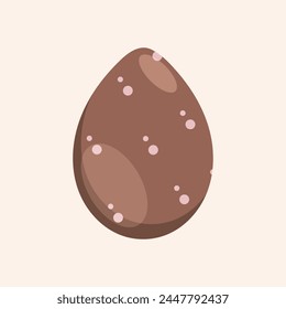Vector illustration of a decorated Easter egg.