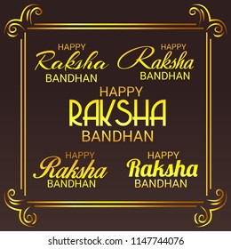 Vector illustration of a Decorated Rakhi Background for Indian Festival Raksha Bandhan Celebration.
