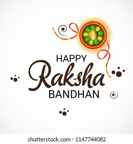 Vector illustration of a Decorated Rakhi Background for Indian Festival Raksha Bandhan Celebration.