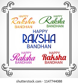 Vector illustration of a Decorated Rakhi Background for Indian Festival Raksha Bandhan Celebration.