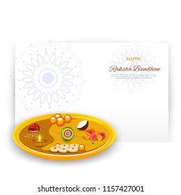 vector illustration of decorated rakhi for Indian festival Raksha Bandhan