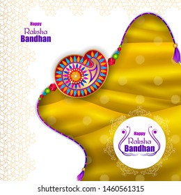 vector illustration of decorated rakhi for Indian festival Raksha Bandhan