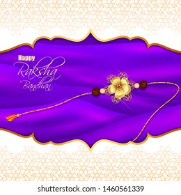 vector illustration of decorated rakhi for Indian festival Raksha Bandhan