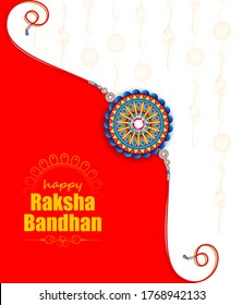 vector illustration of decorated rakhi for Indian festival Raksha Bandhan