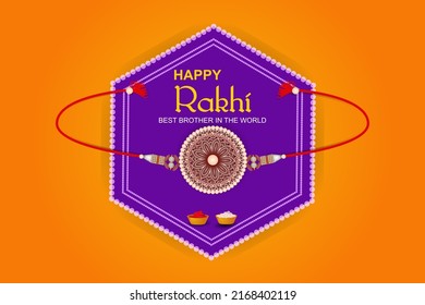 vector illustration of decorated rakhi for Indian festival Raksha Bandhan