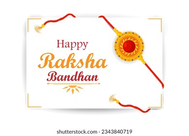 vector illustration of decorated rakhi for Indian festival Raksha Bandhan