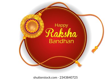 vector illustration of decorated rakhi for Indian festival Raksha Bandhan