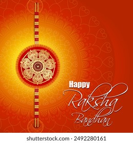 vector illustration of decorated rakhi for Indian festival Raksha Bandhan