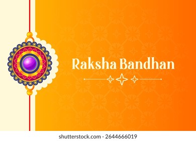 vector illustration of decorated rakhi for Indian festival Raksha Bandhan