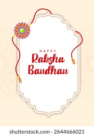 vector illustration of decorated rakhi for Indian festival Raksha Bandhan