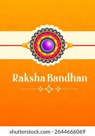 vector illustration of decorated rakhi for Indian festival Raksha Bandhan