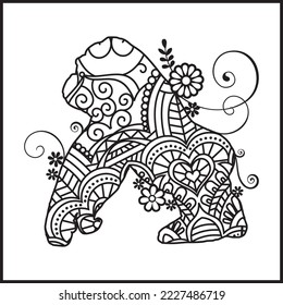 Vector illustration decorative Animal on white background
