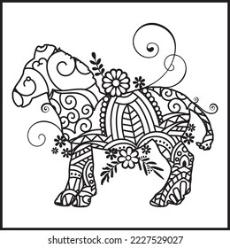 Vector illustration decorative Animal on white background