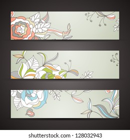 Vector Illustration of Decorative Banners