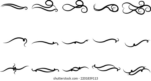 Vector illustration of decorative border and frame set.
