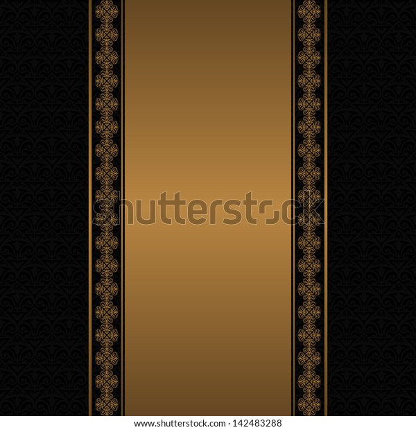 Vector\
illustration of decorative border and\
frame.