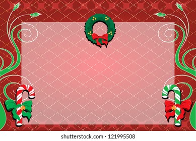 Vector Illustration of a decorative Christmas Background. Christmas Background 1