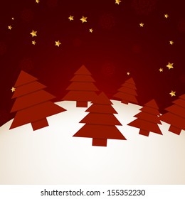 Vector Illustration of a Decorative Christmas Background