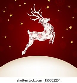 Vector Illustration of a Decorative Christmas Background