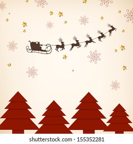 Vector Illustration of a Decorative Christmas Background