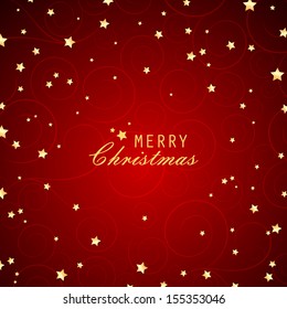 Vector Illustration of a Decorative Christmas Background