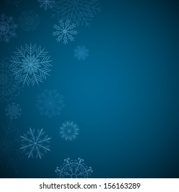 Vector Illustration of a Decorative Christmas Background