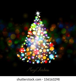 Vector Illustration of a Decorative Christmas Background
