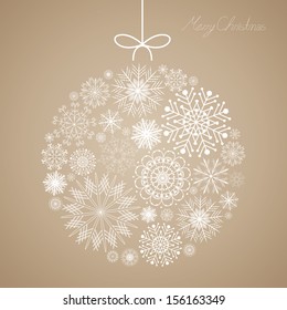 Vector Illustration of a Decorative Christmas Background