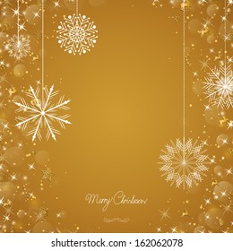 Vector Illustration of a Decorative Christmas Background