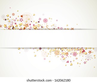Vector Illustration of a Decorative Christmas Background