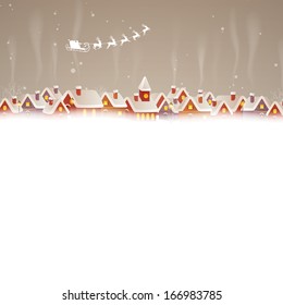 Vector Illustration of a Decorative Christmas Background