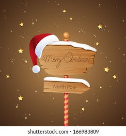 Vector Illustration of a Decorative Christmas Background