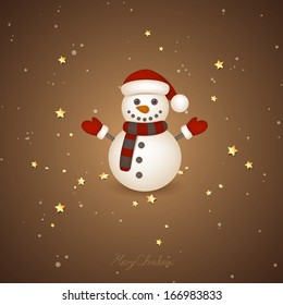 Vector Illustration of a Decorative Christmas Background