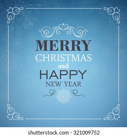Vector Illustration of a Decorative Christmas Background