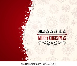 Vector Illustration of a Decorative Christmas Background