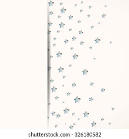 Vector Illustration of a Decorative Christmas Background with Stars