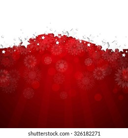 Vector Illustration of a Decorative Christmas Background