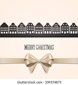 Vector Illustration of a Decorative Christmas Background