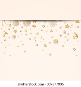 Vector Illustration of a Decorative Christmas Background