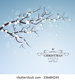 Vector Illustration of a Decorative Christmas Design