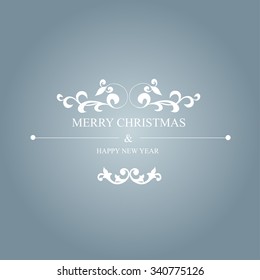 Vector Illustration of a Decorative Christmas Design