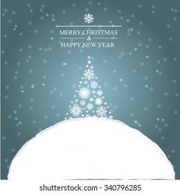 Vector Illustration of a Decorative Christmas Design