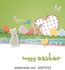 Vector Illustration of an Decorative Easter Background