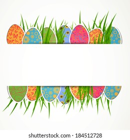 Vector Illustration of a Decorative Easter Background